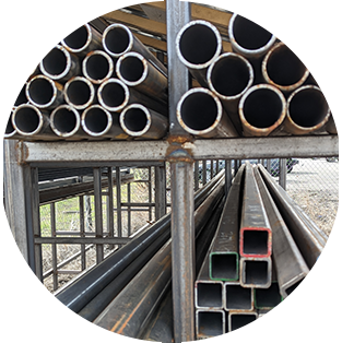 pipe and tubular steel, angle iron, stainless, aluminum